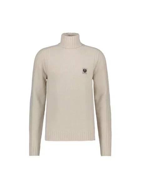 Sweter z golfem Belstaff beżowy