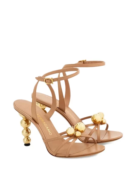 Sandale Ferragamo auriu