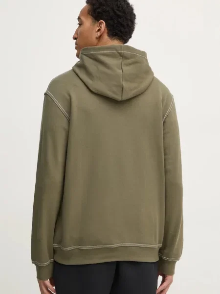 Mikina adidas Originals Wabash s kapucí s potiskem zelená