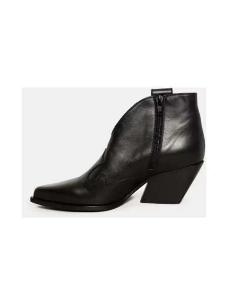 Buty do kostki Elena Iachi skórzane czarne