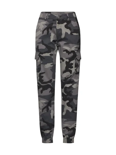 Pantaloni cargo Urban Classics cu talie înaltă negru