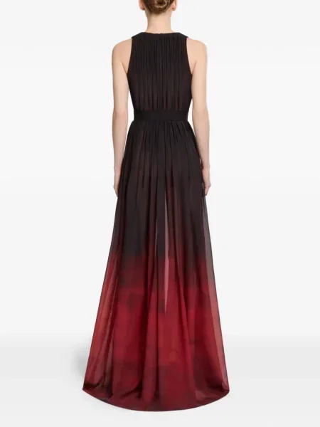 Rochie maxi Elie Saab cu imagine cu gradient negru