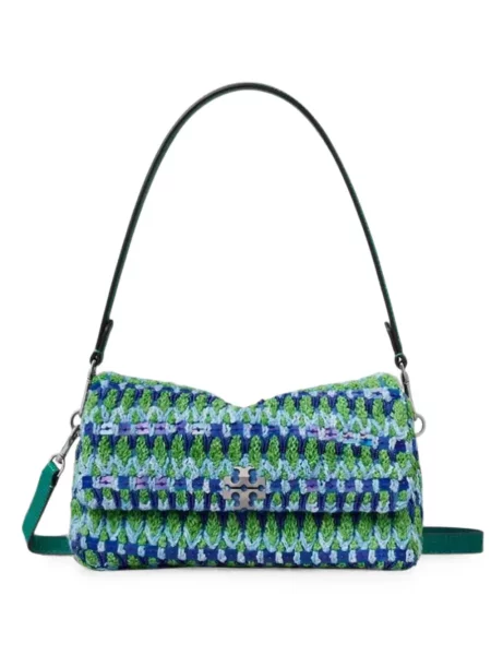 Geantă Tory Burch cu mărgele verde
