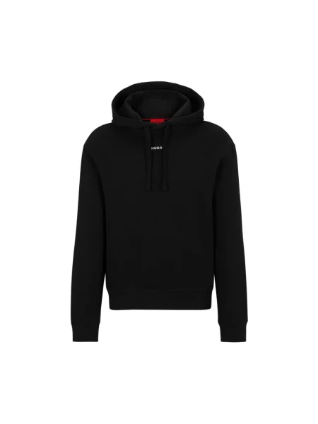 Bluza z kapturem Hugo z kapturem frotte czarna