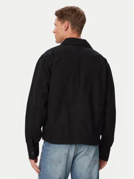 Tommy Jeans Marškinių švarkas juoda