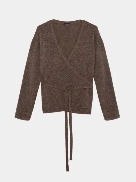 Кофта Braska вовна/акрил коричневий