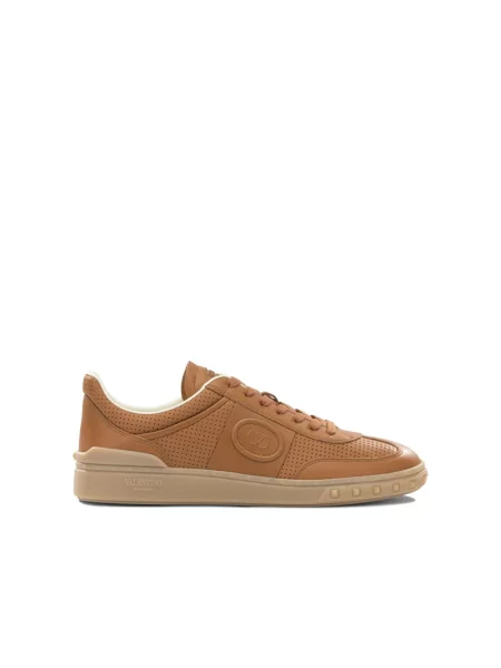 Sneakersy Valentino Garavani skórzane brązowe