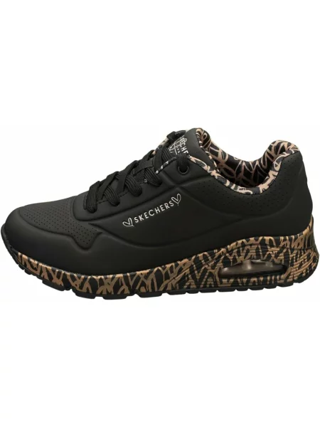 Sneakersy Skechers w miejskim stylu czarne