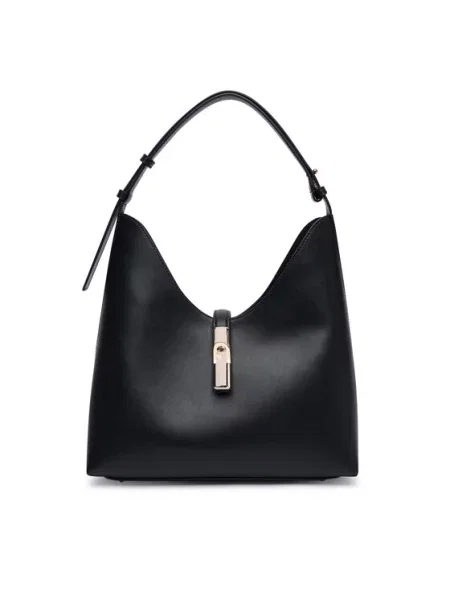 Torebka hobo Furla skórzana czarna