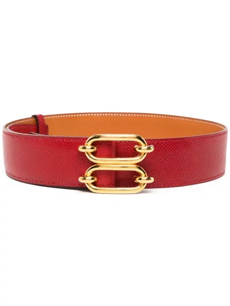 Oboustranný pásek Hermès Pre-owned červený