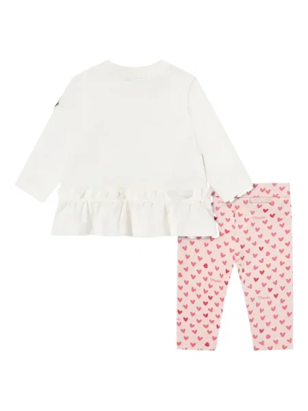 Spodnie dziecięce Moncler Enfant różowe