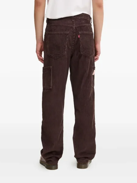 Blugi Levi's® de catifea cord cu șireturi cu platformă negru