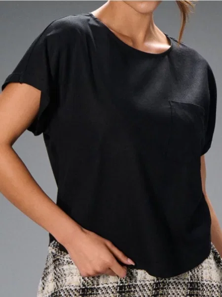 Блузка з декоративною чорний