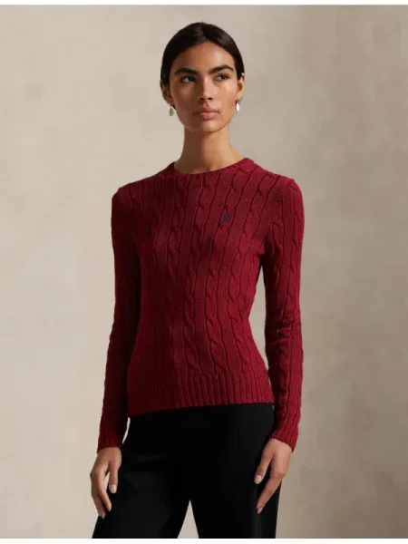 Polo Ralph Lauren pulover din pentru femei roșu