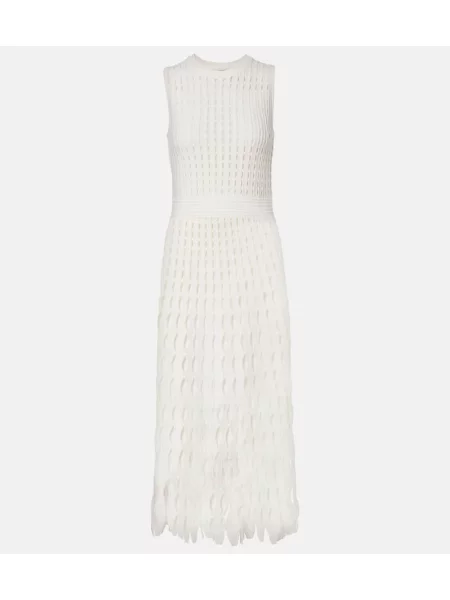 Rochie midi Simkhai tricotate până la genunchi de costum alb