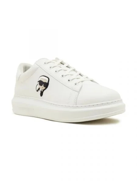 Sneakerși Karl Lagerfeld din piele alb