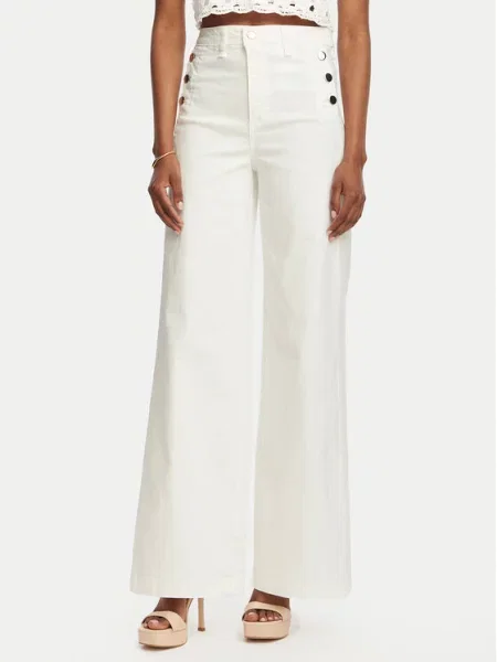 Rinascimento Τζιν Wide Leg λευκό