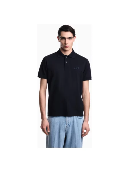 Koszulka polo Emporio Armani niebieska