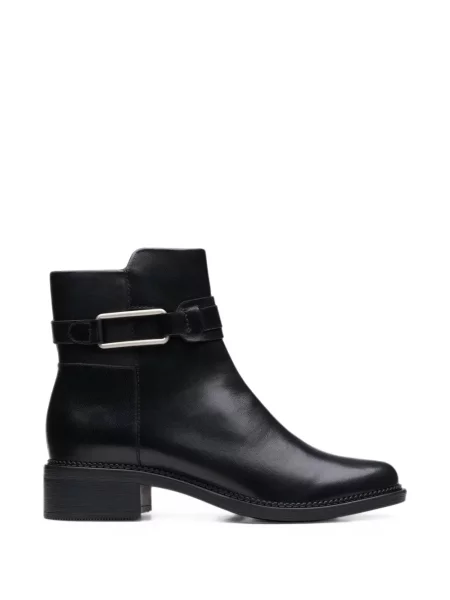 Cizme scurte Clarks Originals din piele negru
