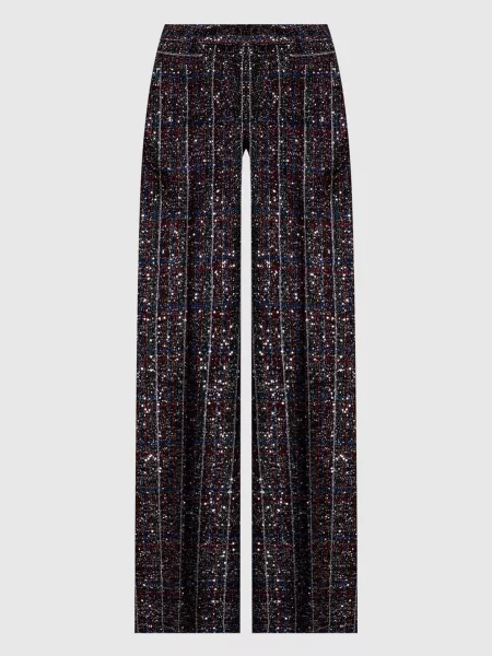 Клетчатые брюки Missoni с пайетками клеш