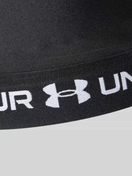 Biustonosz treningowy Under Armour Crossback Mid ultimate black/white czarny