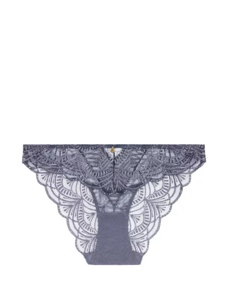 Haftowane majtki briefs Aubade niebieskie