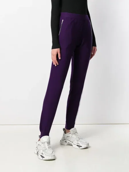 Pantaloni Iceberg alergare cu autograf violet