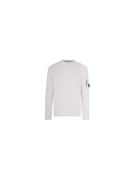 Lniany sweter C.p. Company biały