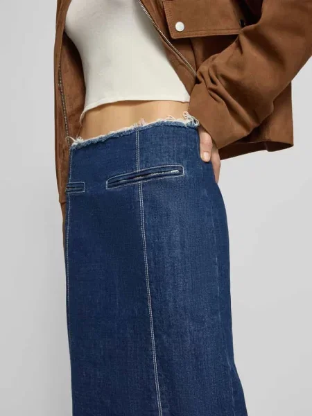 Spódnica midi z denimu model MCLLUGLIO' Max&co. niebieska