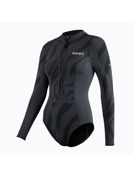 Дамски бански костюм от една част Yulex black/grey черно