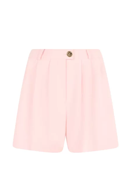 Pantaloni scurți Moschino cu talie înaltă roz