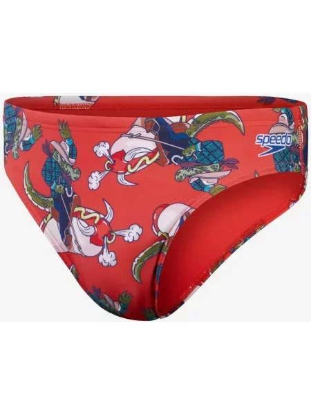 Kąpielówki Speedo Fundies Graphic niebieskie zielone 30 czerwone