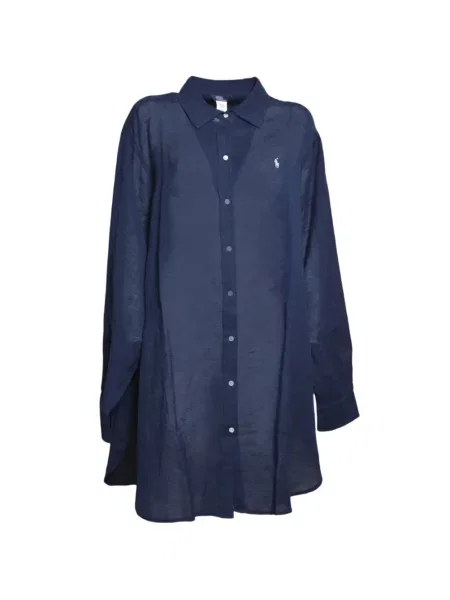 Hímzett felső Polo Ralph Lauren kék