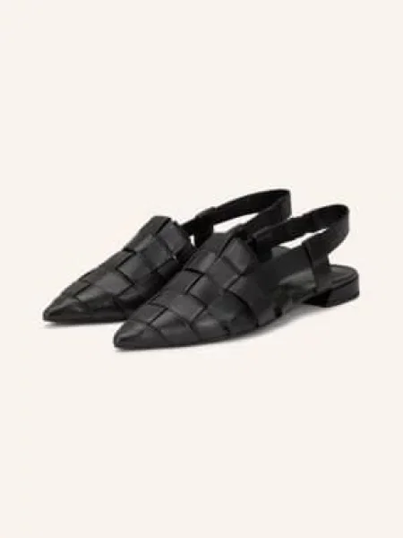 Högl Baleriny Typu Slingback schwarz czarne