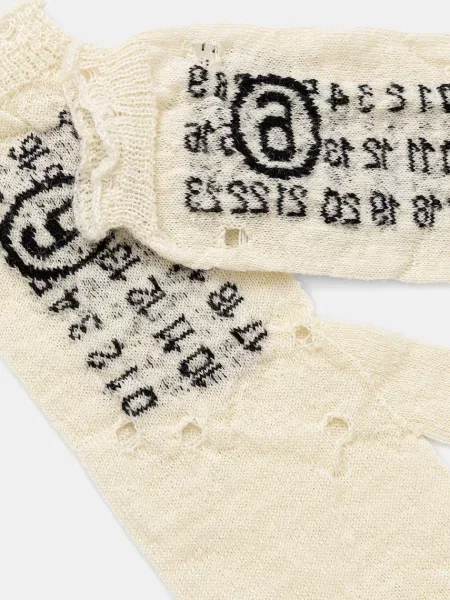 Maison Margiela rękawiczki wełniane beżowy