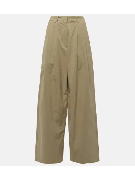 Pantaloni Proenza Schouler cu talie înaltă bej