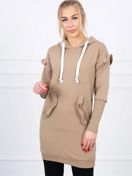 Rochie Kesi cu glugă cu volane de costum