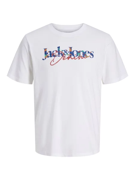 JACK & JONES Tricou JJTOM bleumarin / roșu alb