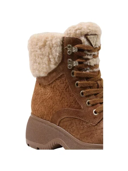 Pantofi Guess din piele maro