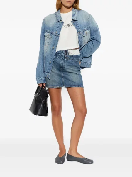 Geacă de blugi Mm6 Maison Margiela albastru