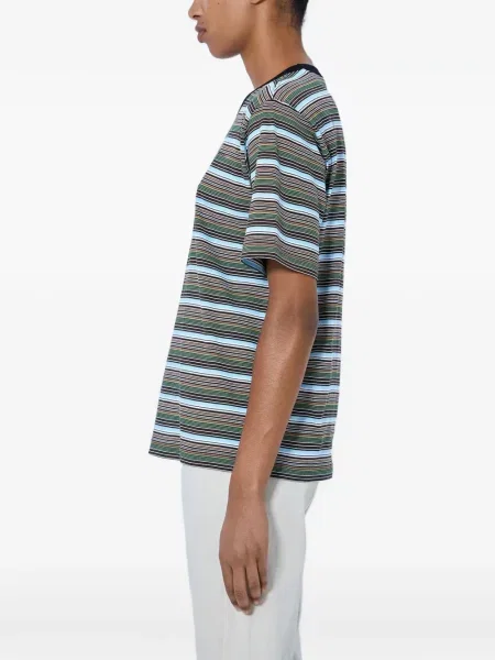 Tricou Marni cu dungi albastru