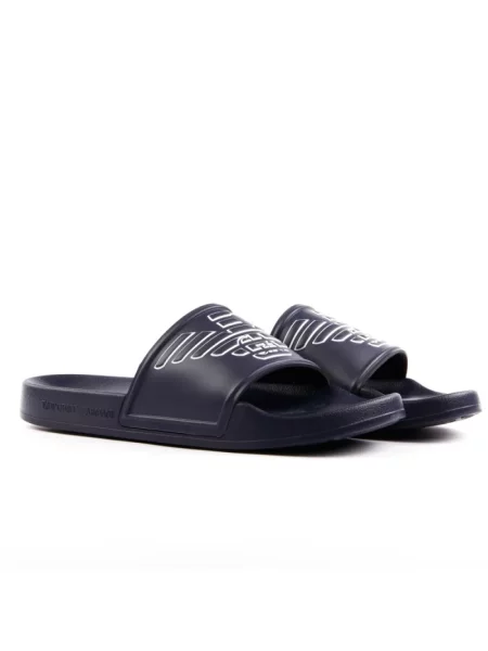 Emporio Armani Buty Mężczyzna Niebieski 45 EU Niebieskie klapki i sandały granatowe