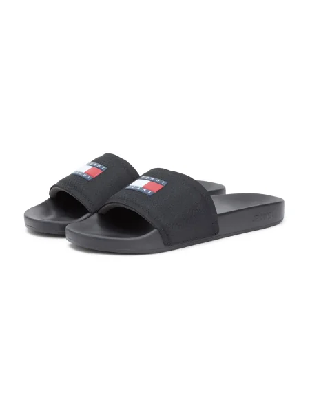 Tommy Jeans Saboți bleumarin / roșu alb negru