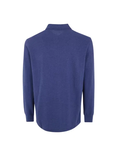 Dzianinowy sweter Polo Ralph Lauren z długim rękawem niebieski