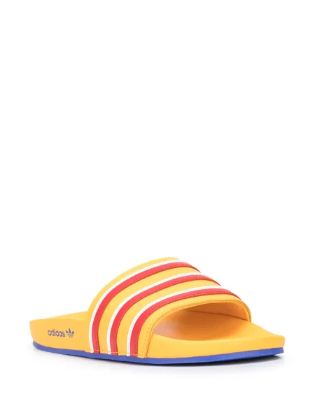 Papuci Adidas cu dungi portocaliu