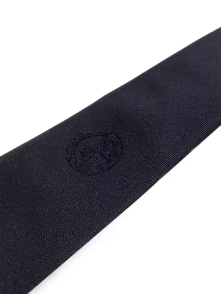 Cravată Giorgio Armani cu broderie albastru