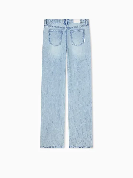 Прямые джинсы Armani Exchange из лиоцела голубые