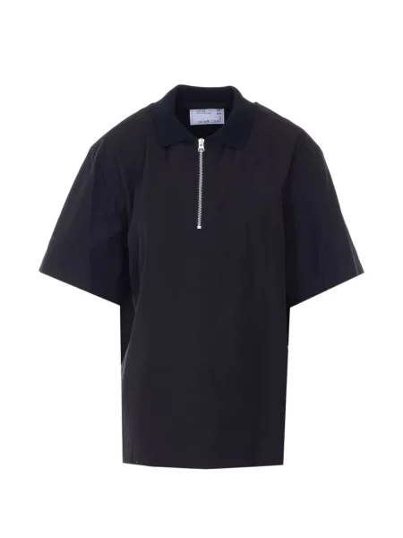 Polo Sacai scurt negru