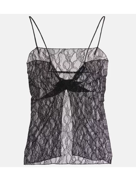Top Dolce&gabbana din dantelă negru