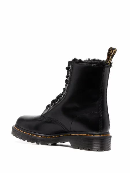 Šněrovací krajkové kotníkové boty Dr. Martens šedé